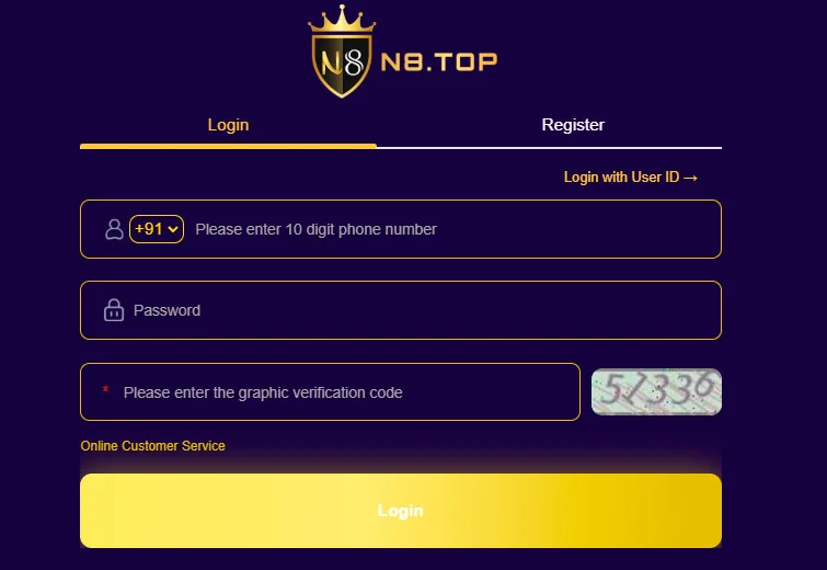 login n8 casino